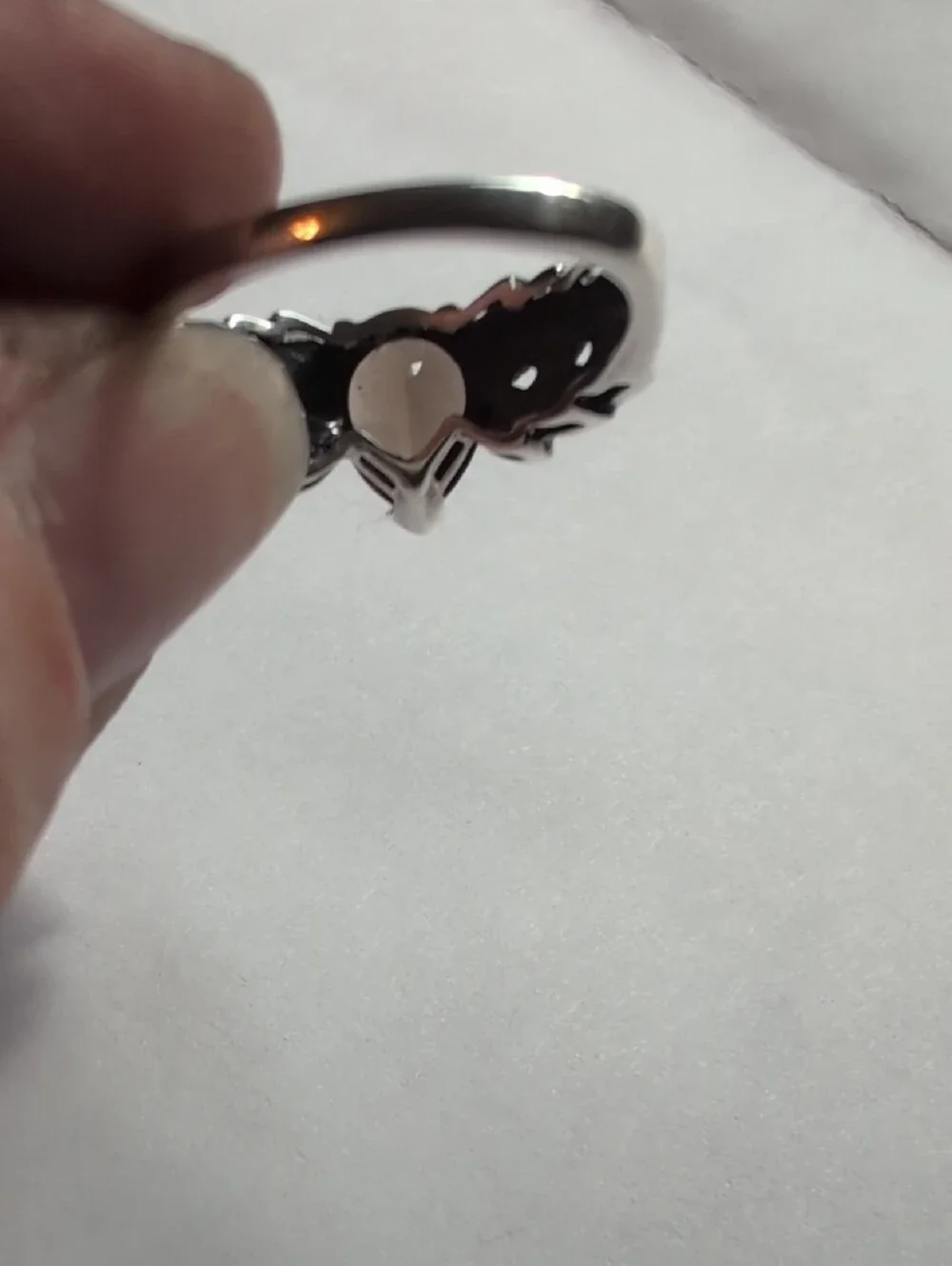 Sterling Silver Marcasite And Smoky Quartz Size 8 Ring